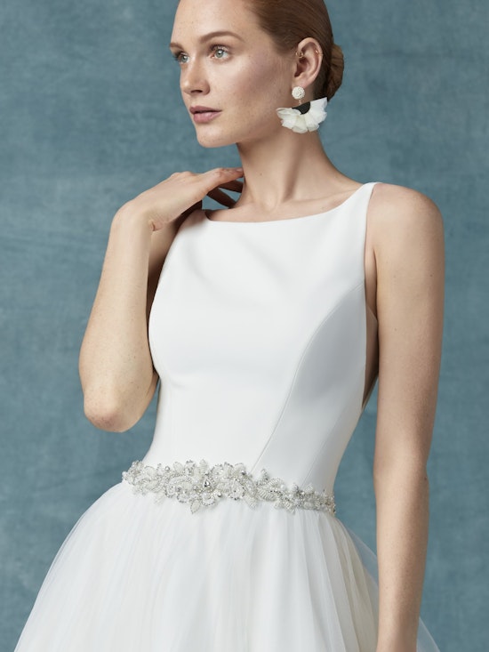 Aralyn (9MC125) Simple Ballgown Wedding Dress by Maggie Sottero