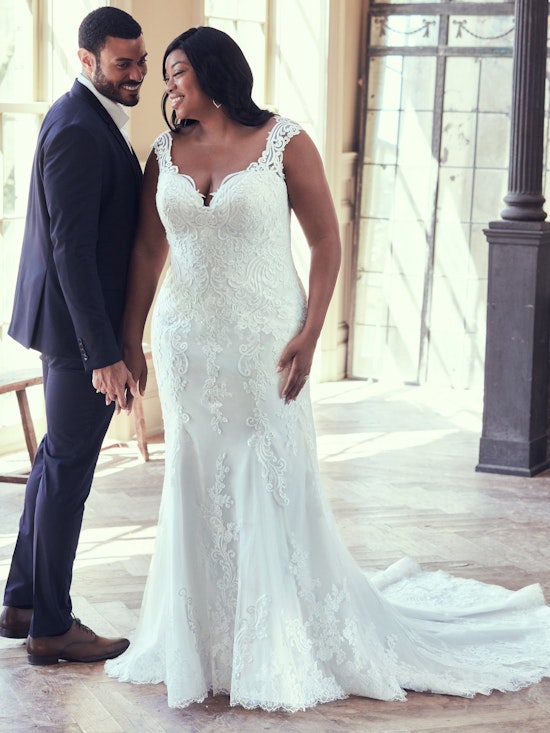 Brecklyn Lynette (Curve) (CRV-9MS058AC) Plus Size Wedding Dress by Maggie Sottero