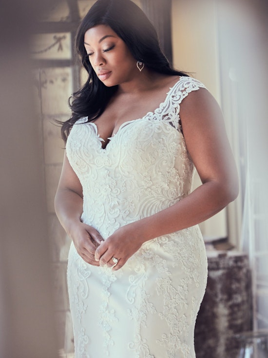 Brecklyn Lynette (Curve) (CRV-9MS058AC) Plus Size Wedding Dress by Maggie Sottero