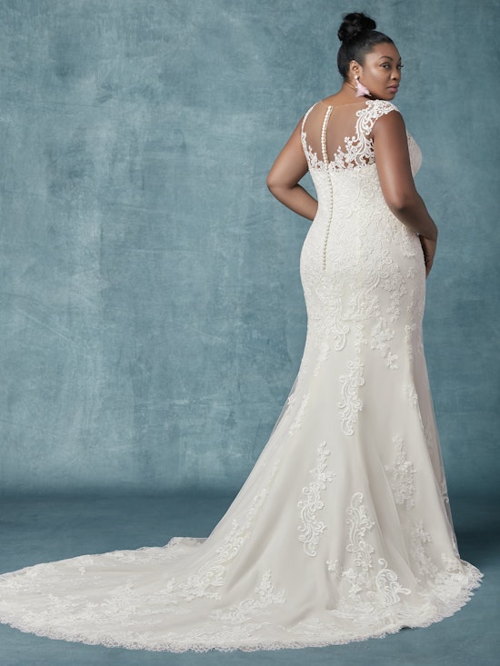 Brecklyn Lynette (Curve) (CRV-9MS058AC) Plus Size Wedding Dress by Maggie Sottero