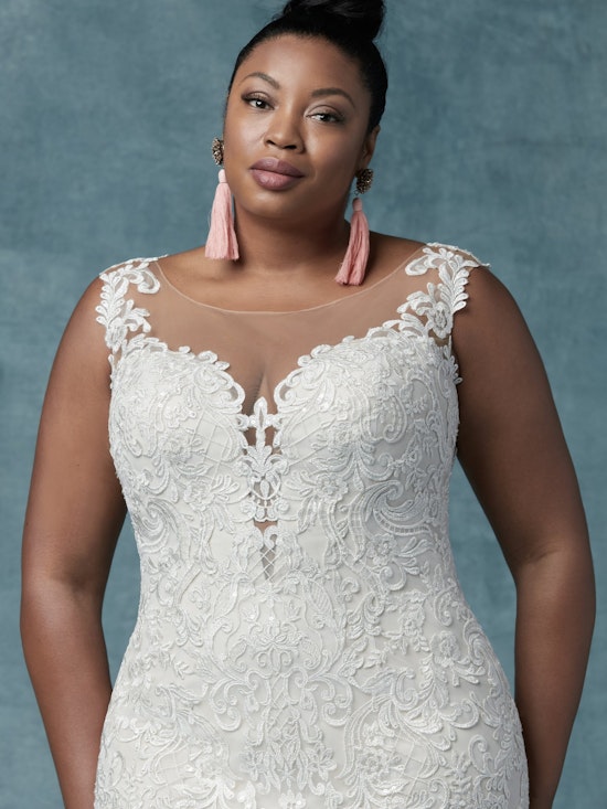 Constance Lynette (Curve) (CRV-9MS097AC) Plus Size Wedding Dress by Maggie Sottero