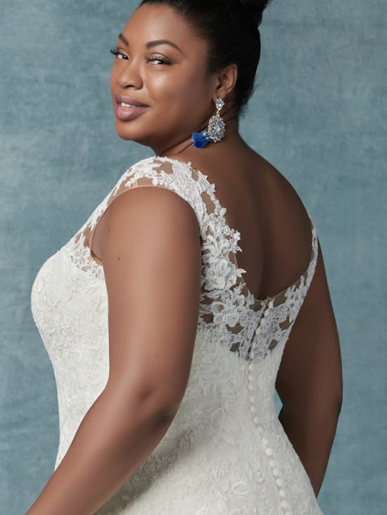 Francette (Curve) (CRV-9MW027) Plus Size Wedding Dress by Maggie Sottero
