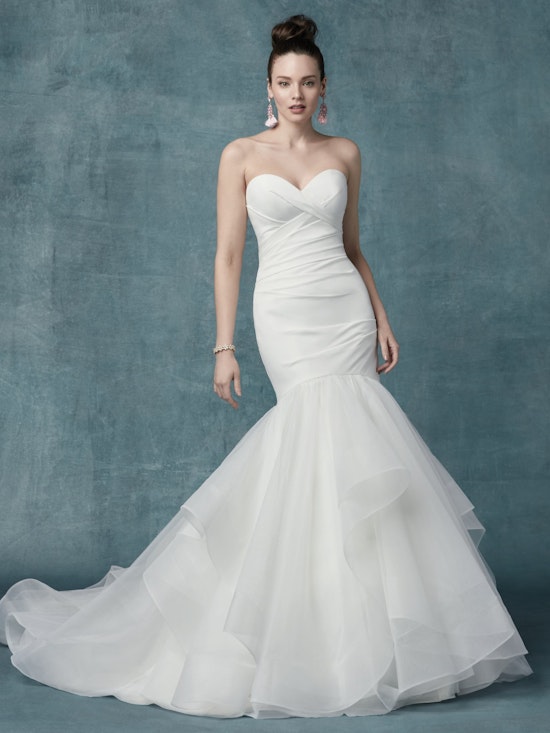Jacqueline (9MC118) Simple Wedding Dress by Maggie Sottero