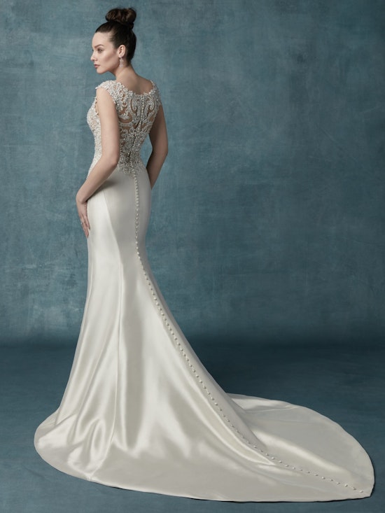Janelle (9MS120) Vintage Wedding Dress by Maggie Sottero