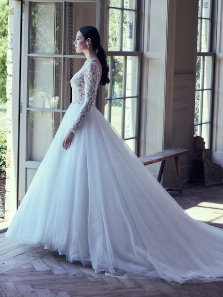 Mallory Dawn (9MS114) Long Sleeve Boho Wedding Dress by Maggie Sottero