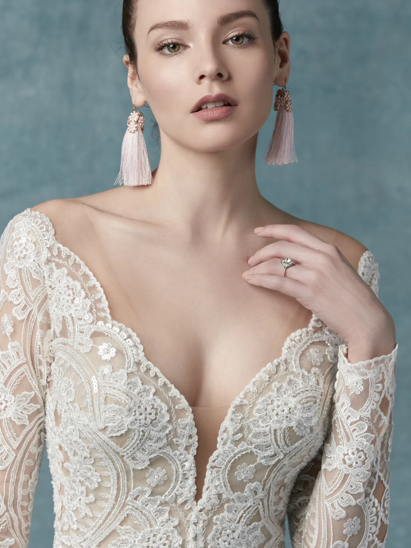 Mallory Dawn Long Sleeve Boho Wedding Dress by Maggie Sottero