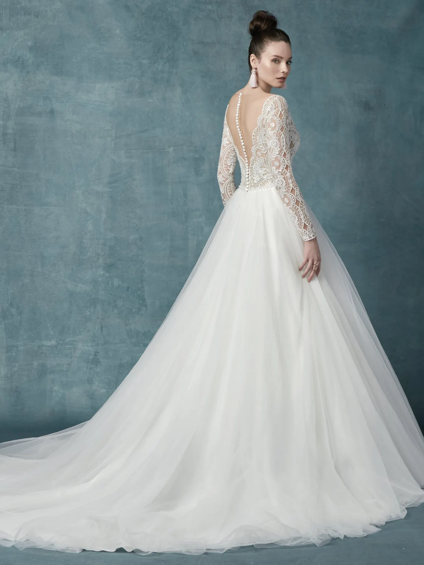 Mallory Dawn Long Sleeve Boho Wedding Dress by Maggie Sottero