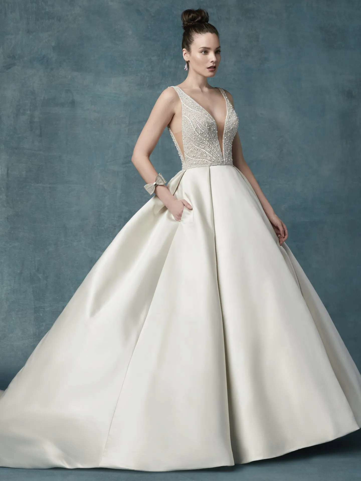 Mylene Simple Ballgown Wedding Dress by Maggie Sottero