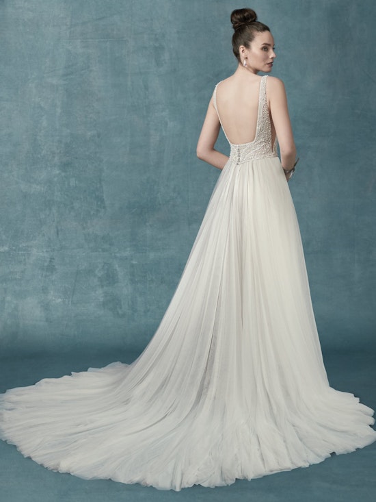Mylene Marie (9MS103MC) Blush Beach Wedding Dress by Maggie Sottero