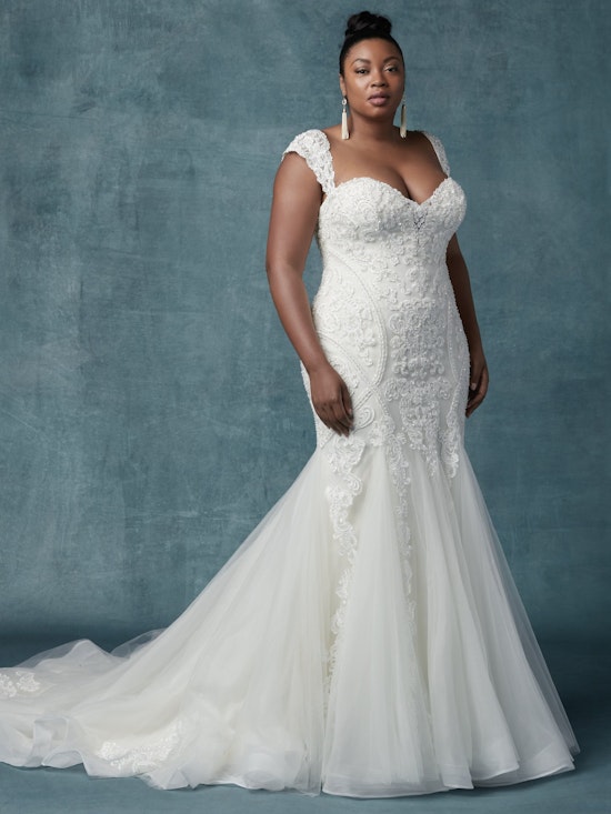 Quincy (Curve) (CRV-9MT014) ach Wedding Dress by Maggie Sottero