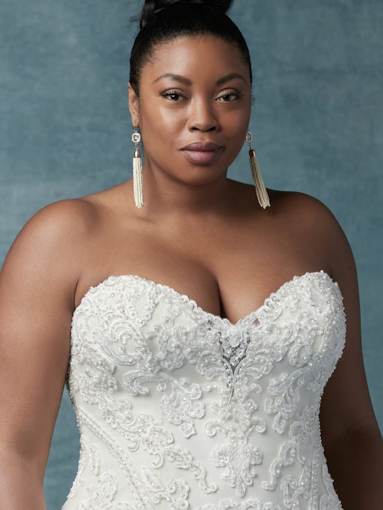 Quincy (Curve) (CRV-9MT014) ach Wedding Dress by Maggie Sottero