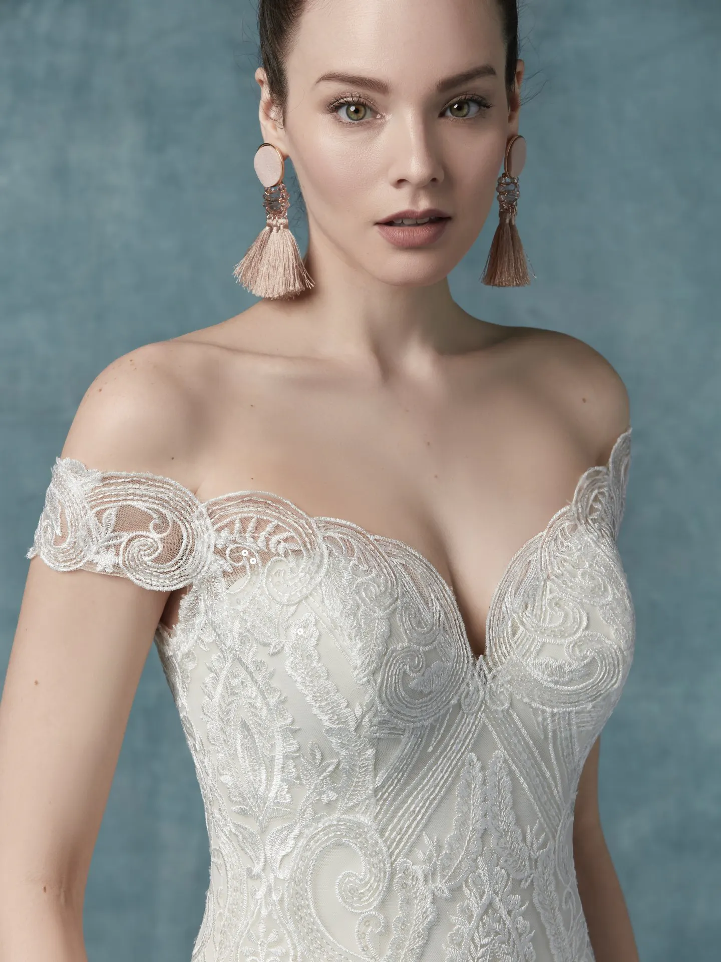 Sabra  Lace Boho Wedding Dress by Maggie Sottero