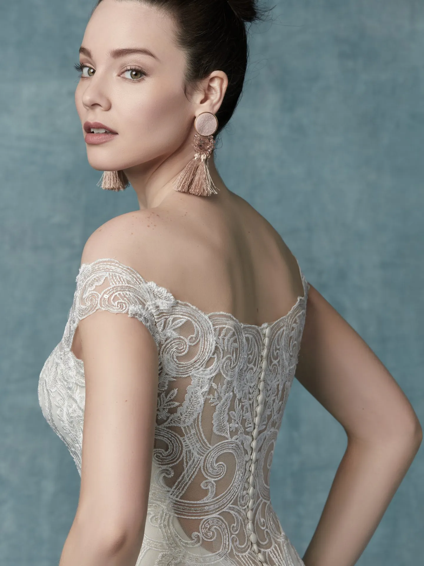 Sabra  Lace Boho Wedding Dress by Maggie Sottero