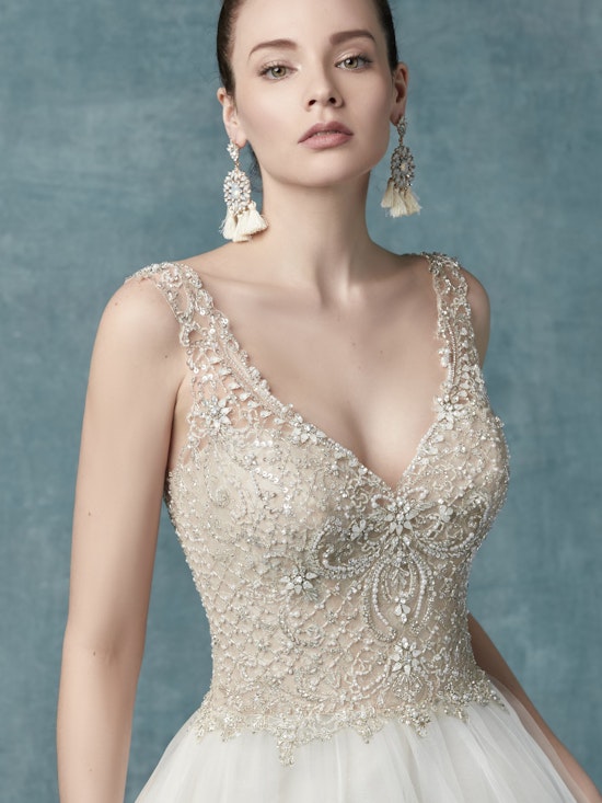 Sophronia Marie (9MS131MC) Vintage Wedding Dress by Maggie Sottero