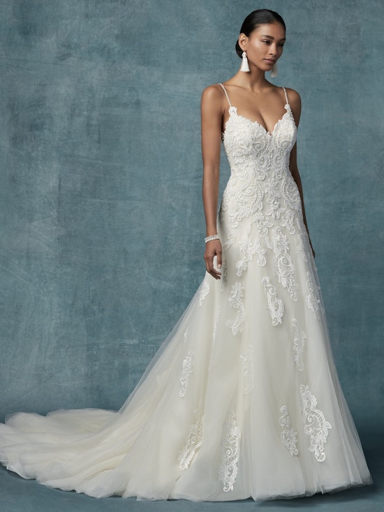 Sorrento (9MT013) Blush Boho Wedding Dress by Maggie Sottero