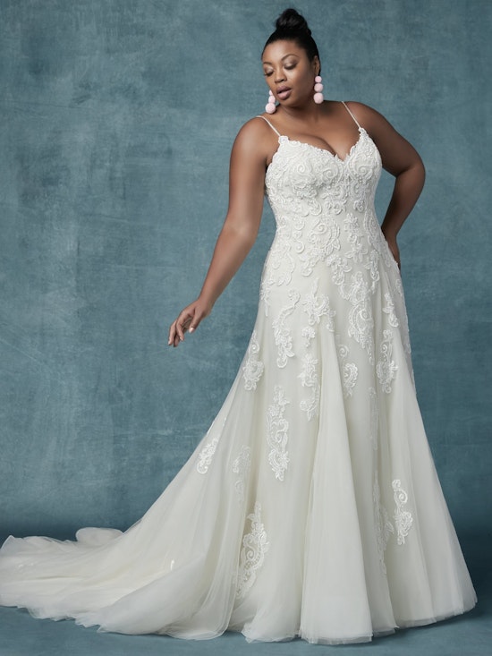 Sorrento Lynette (Curve) (CRV-9MT013AC) Plus Size Wedding Dress by Maggie Sottero