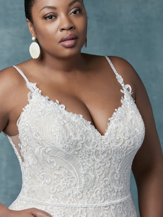 Wallis (Curve) (CRV-9MS030) Plus Size Wedding Dress by Maggie Sottero