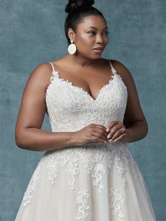 Wallis (Curve) (CRV-9MS030) Plus Size Wedding Dress by Maggie Sottero