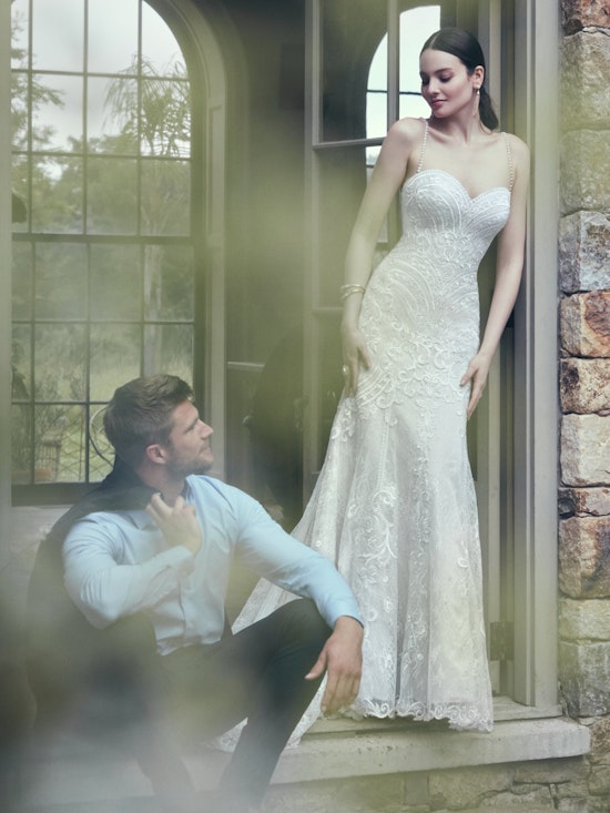 Whitney (9MC040) Vintage Lace Wedding Dress by Maggie Sottero