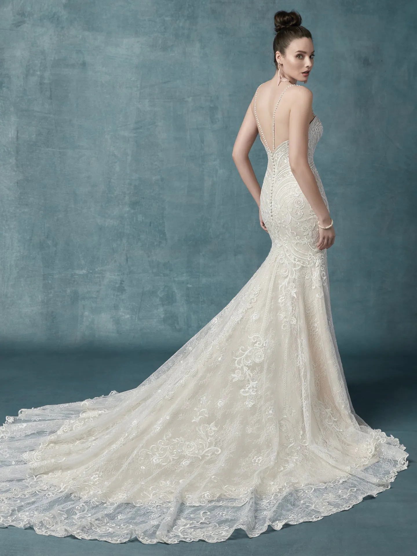 Whitney Vintage Lace Wedding Dress by Maggie Sottero