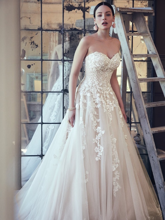 Zinaida (9MC024) Floral Lace Wedding Dressy by Maggie Sottero