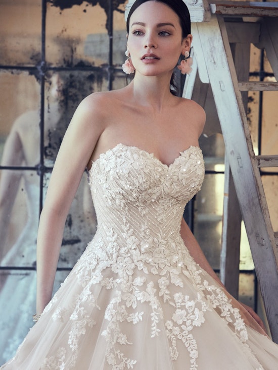 Zinaida (9MC024) Floral Lace Wedding Dressy by Maggie Sottero