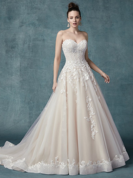 Zinaida (9MC024) Floral Lace Wedding Dressy by Maggie Sottero