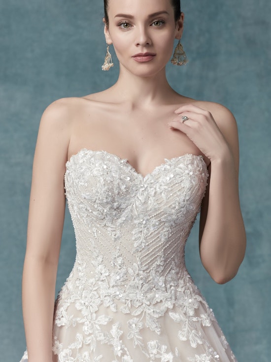 Zinaida (9MC024) Floral Lace Wedding Dressy by Maggie Sottero