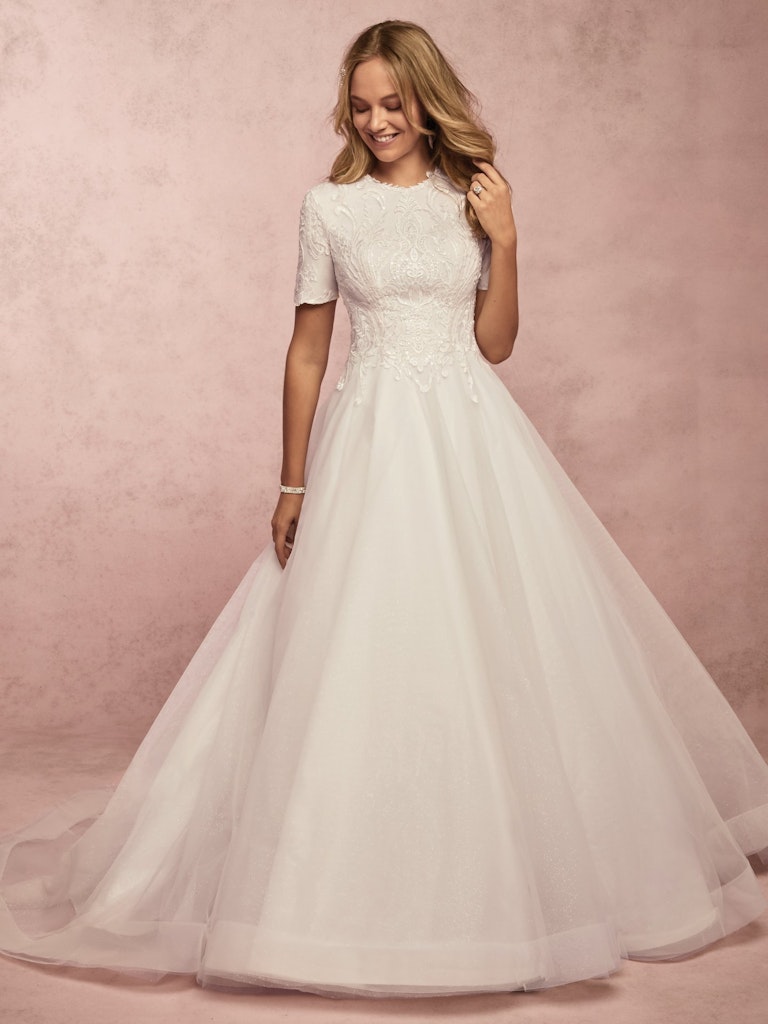 Ardelle Leigh Modest A Line Wedding Gown Rebecca Ingram