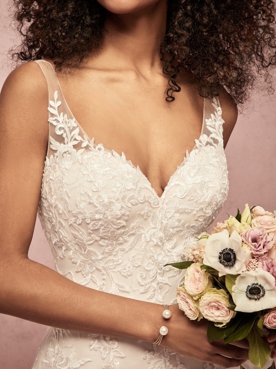 Astrid (9RS043) Lace A Line Wedding Dress by Rebecca Ingram