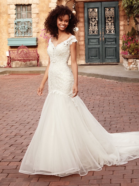 Bliss (9RS080ZU) Vintage Wedding Dress by Rebecca Ingram
