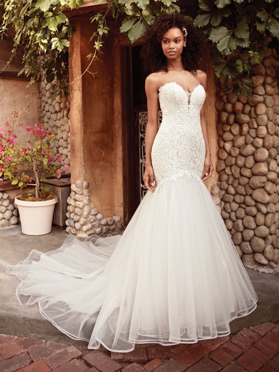 Bliss (9RS080ZU) Vintage Wedding Dress by Rebecca Ingram