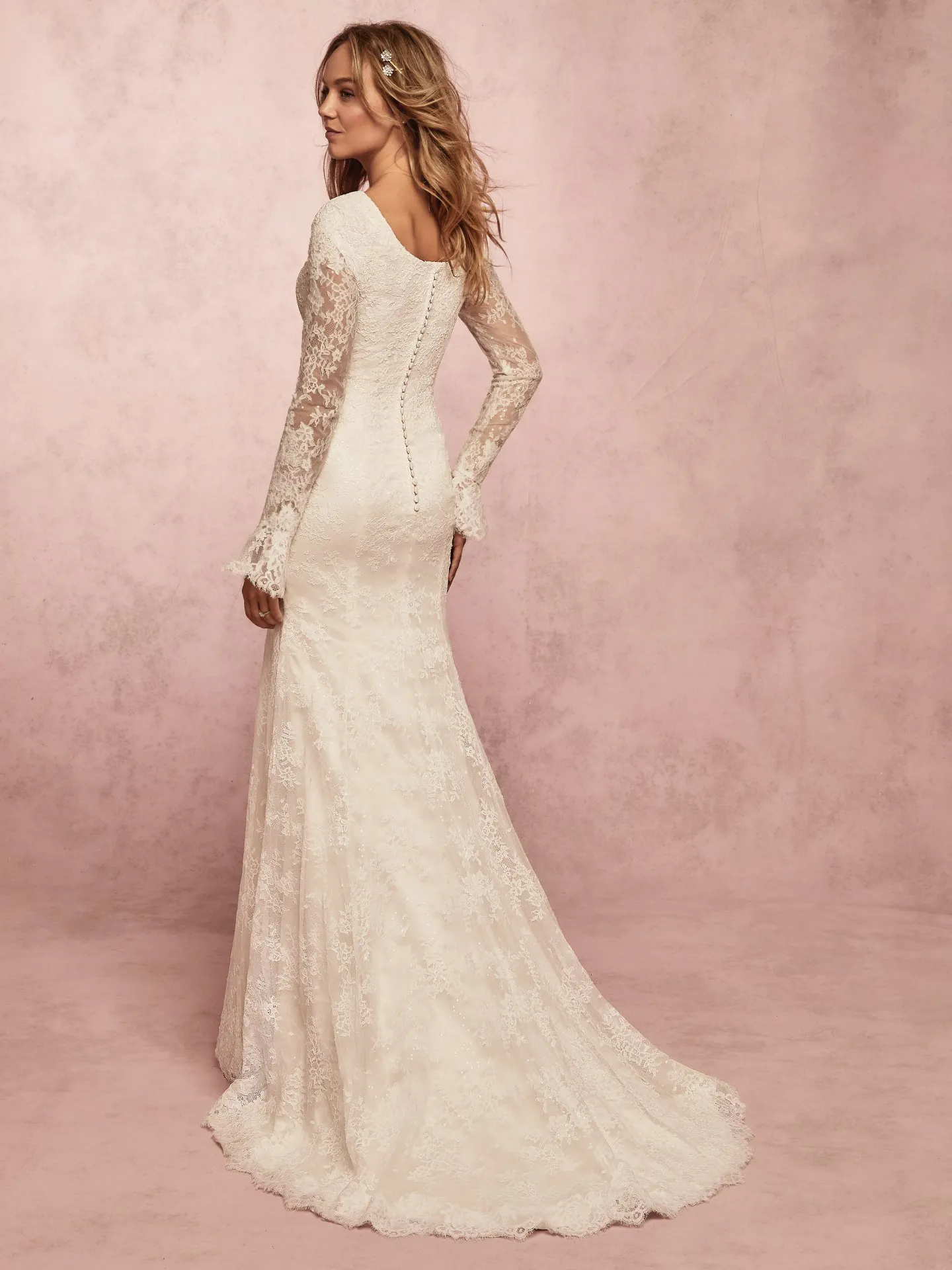 Bonnie Leigh  Long Sleeve Modest Wedding Dress by Rebecca Ingram