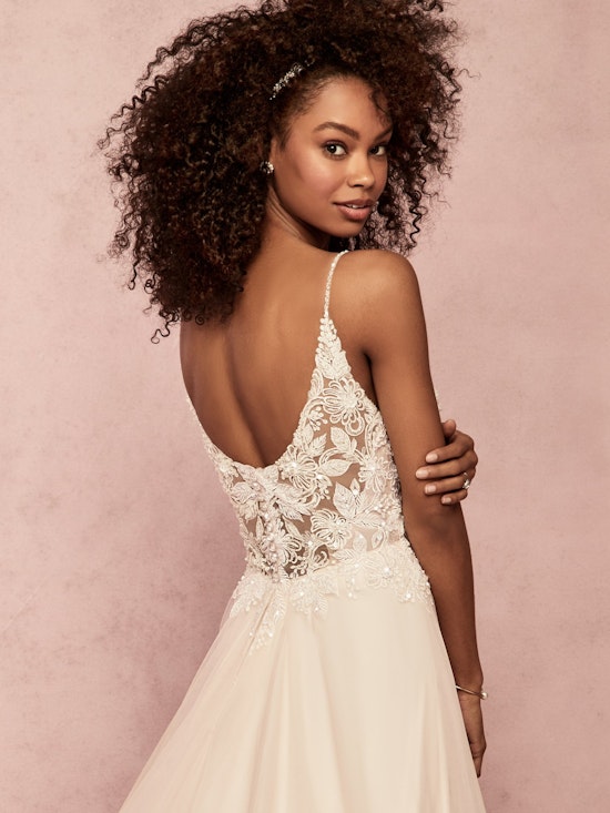 Eunice (9RC082) Lace and Tulle A line Wedding Dress by Rebecca Ingram