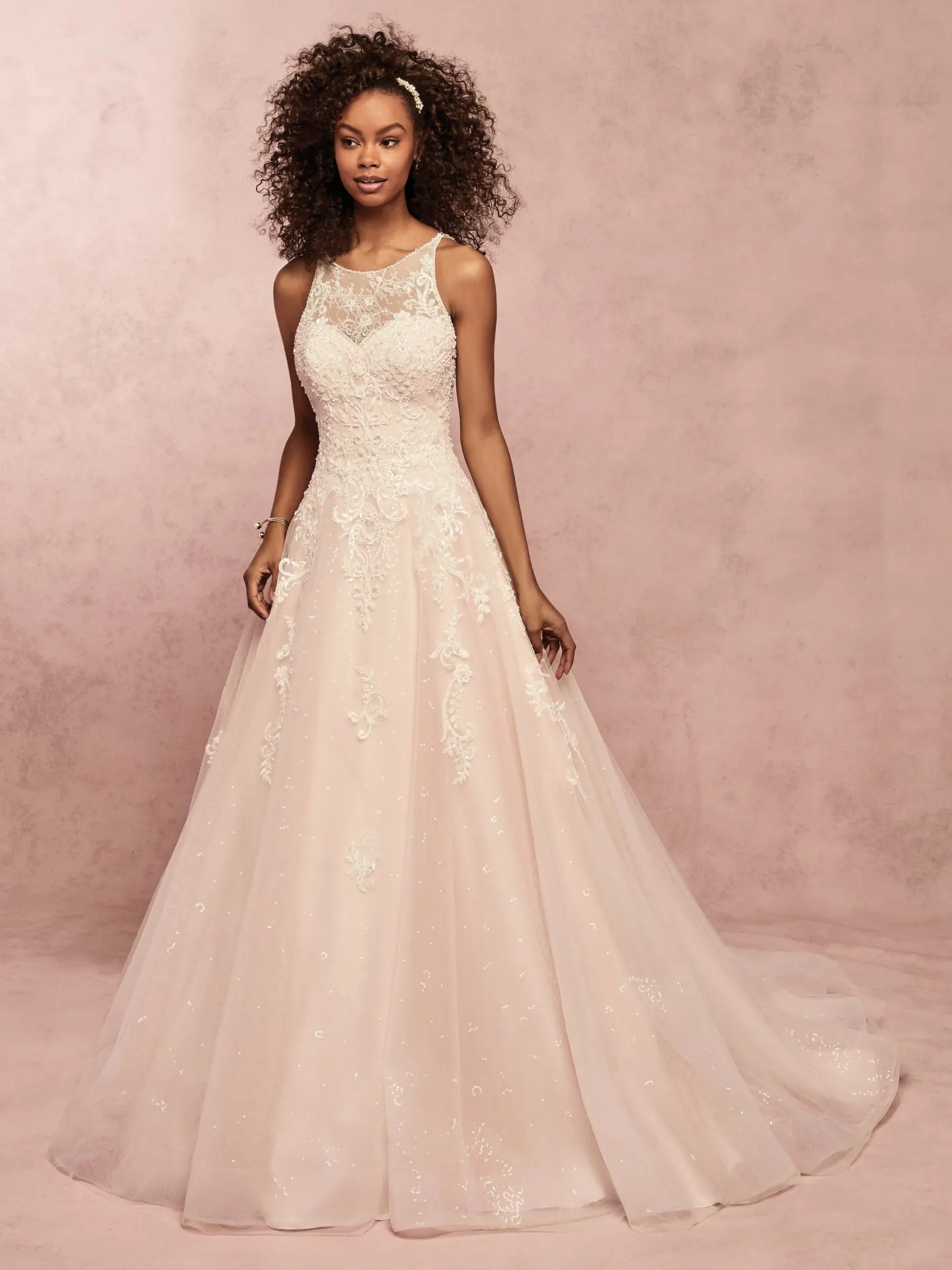 Honor Marie Lace Ballgown Wedding Dress by Rebecca Ingram
