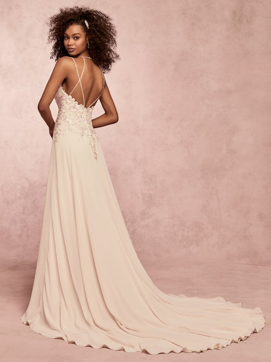 Joanie (9RC045) Chiffon Wedding Dress by Rebecca Ingram