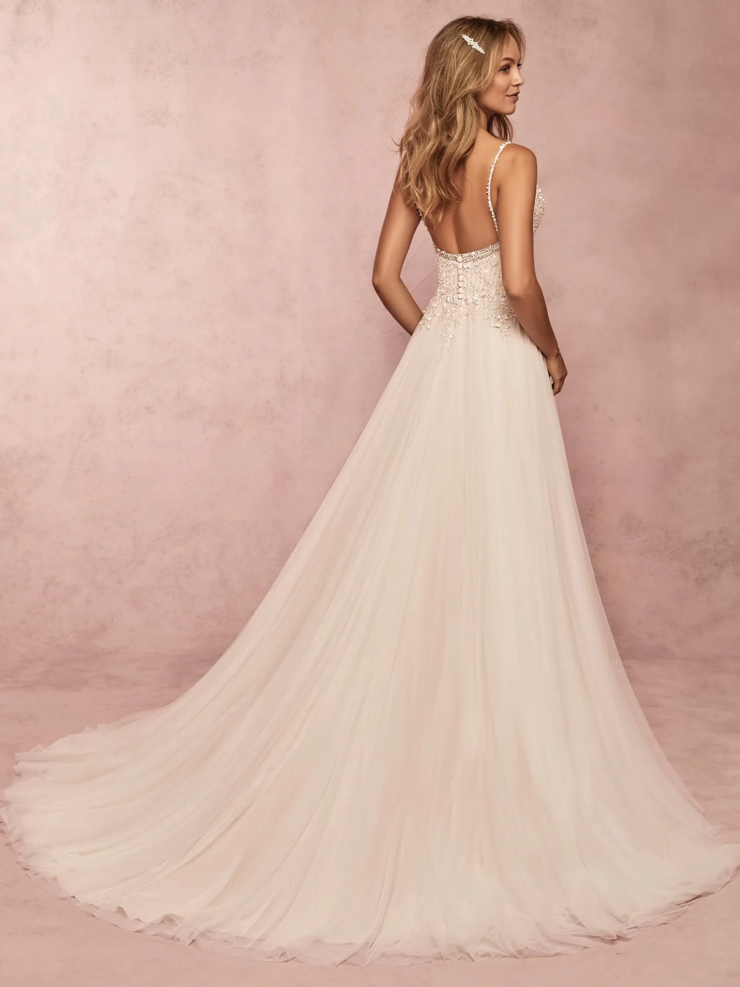 Mayla   lush Beach Wedding Dress by Rebecca Ingram