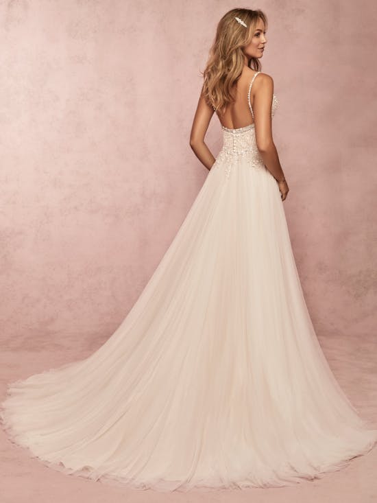 Mayla (Curve) (CRV-9RC000) lush Beach Wedding Dress by Rebecca Ingram