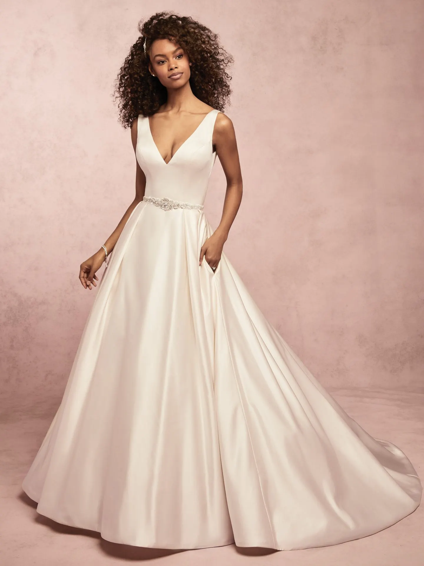 Sammie  Simple Ballgown Wedding Dress by Rebecca Ingram