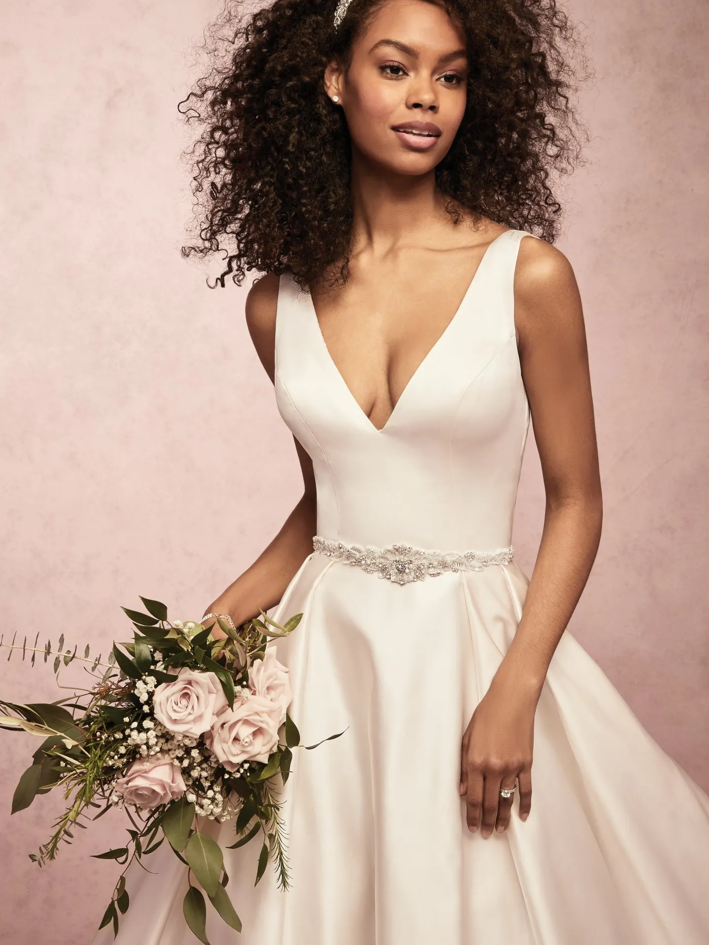 Sammie  Simple Ballgown Wedding Dress by Rebecca Ingram