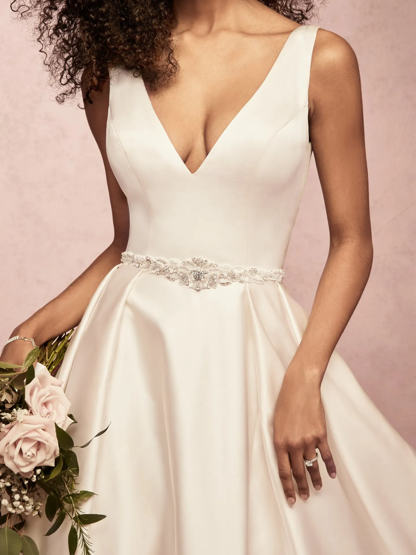 Sammie  Simple Ballgown Wedding Dress by Rebecca Ingram
