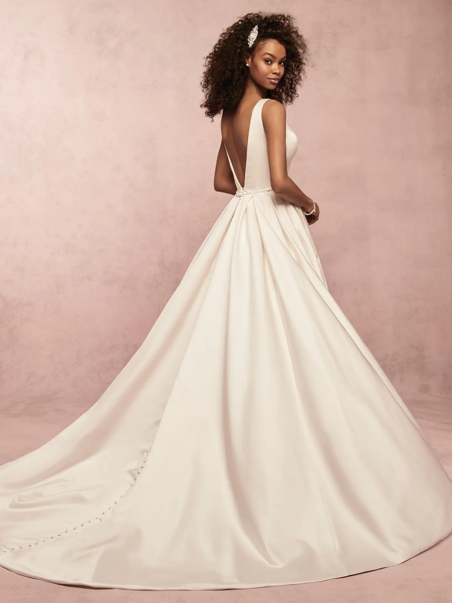 Sammie  Simple Ballgown Wedding Dress by Rebecca Ingram