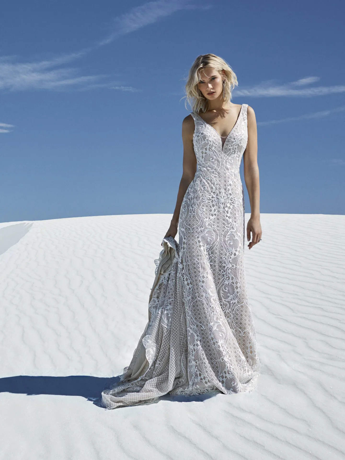 Atherton  Lace Boho Wedding Dress by Sottero and Midgley