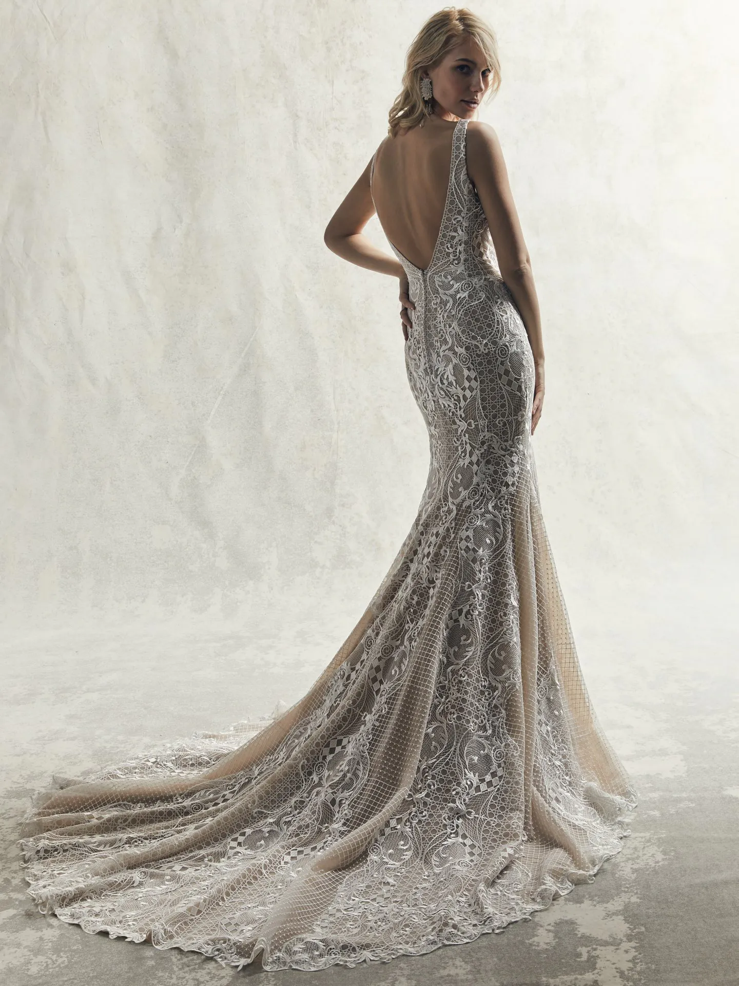 Atherton  Lace Boho Wedding Dress by Sottero and Midgley