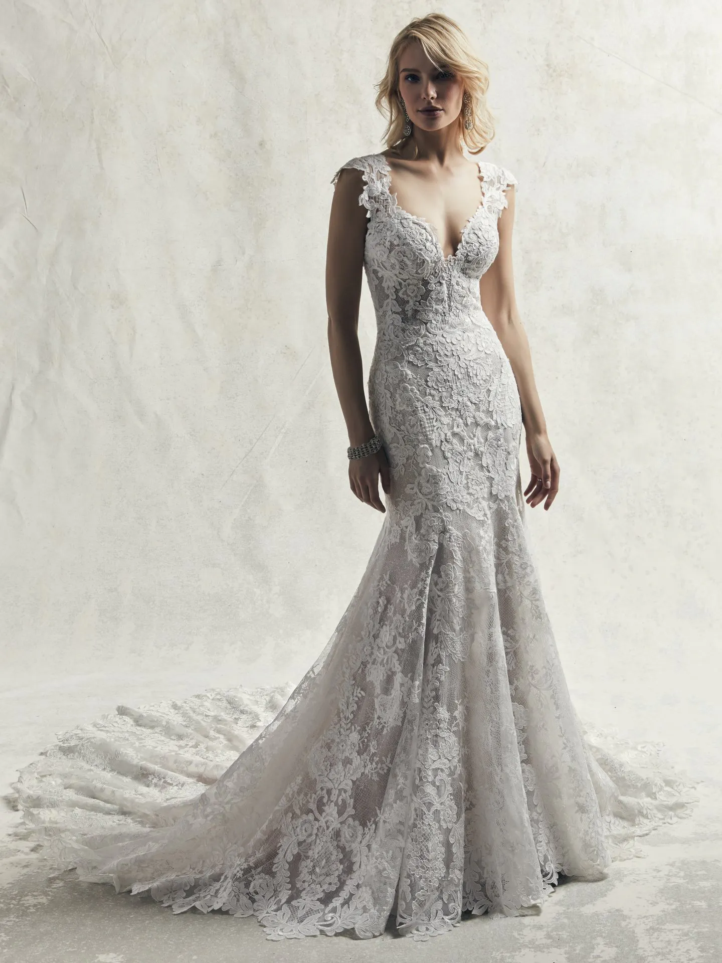 Chauncey Low Back Sexy Wedding Dress by Sottero and Midgley