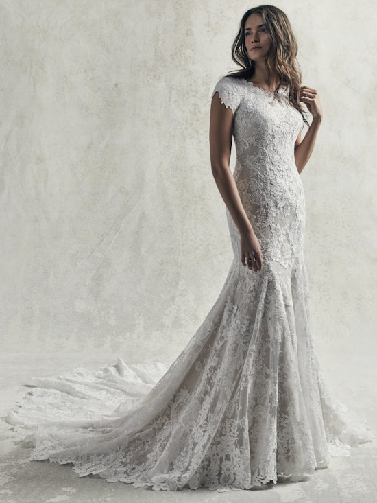 Chauncey Leigh (9SC035MC) Modest Boho Wedding Dress by Sottero and Midgley