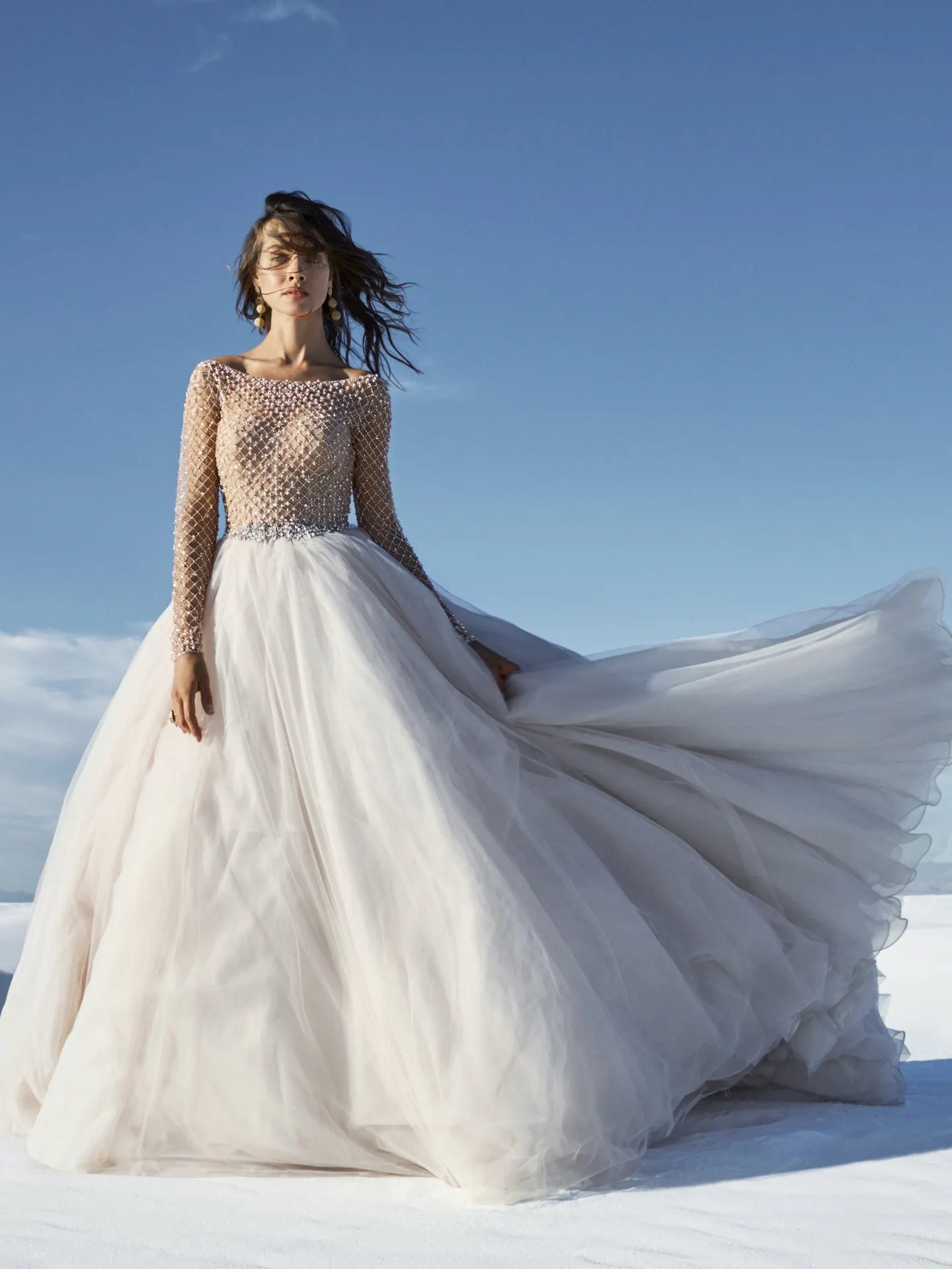 Fitzgerald  Beaded Long Sleeve Ballgown Wedding Dress by Sottero and Midgley