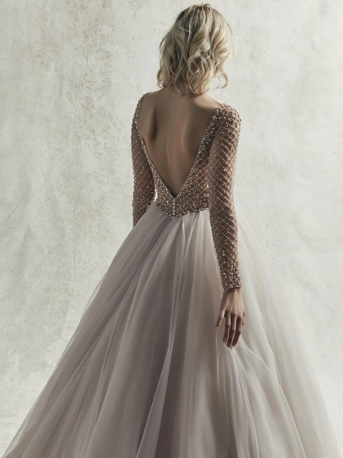 Fitzgerald  Beaded Long Sleeve Ballgown Wedding Dress by Sottero and Midgley