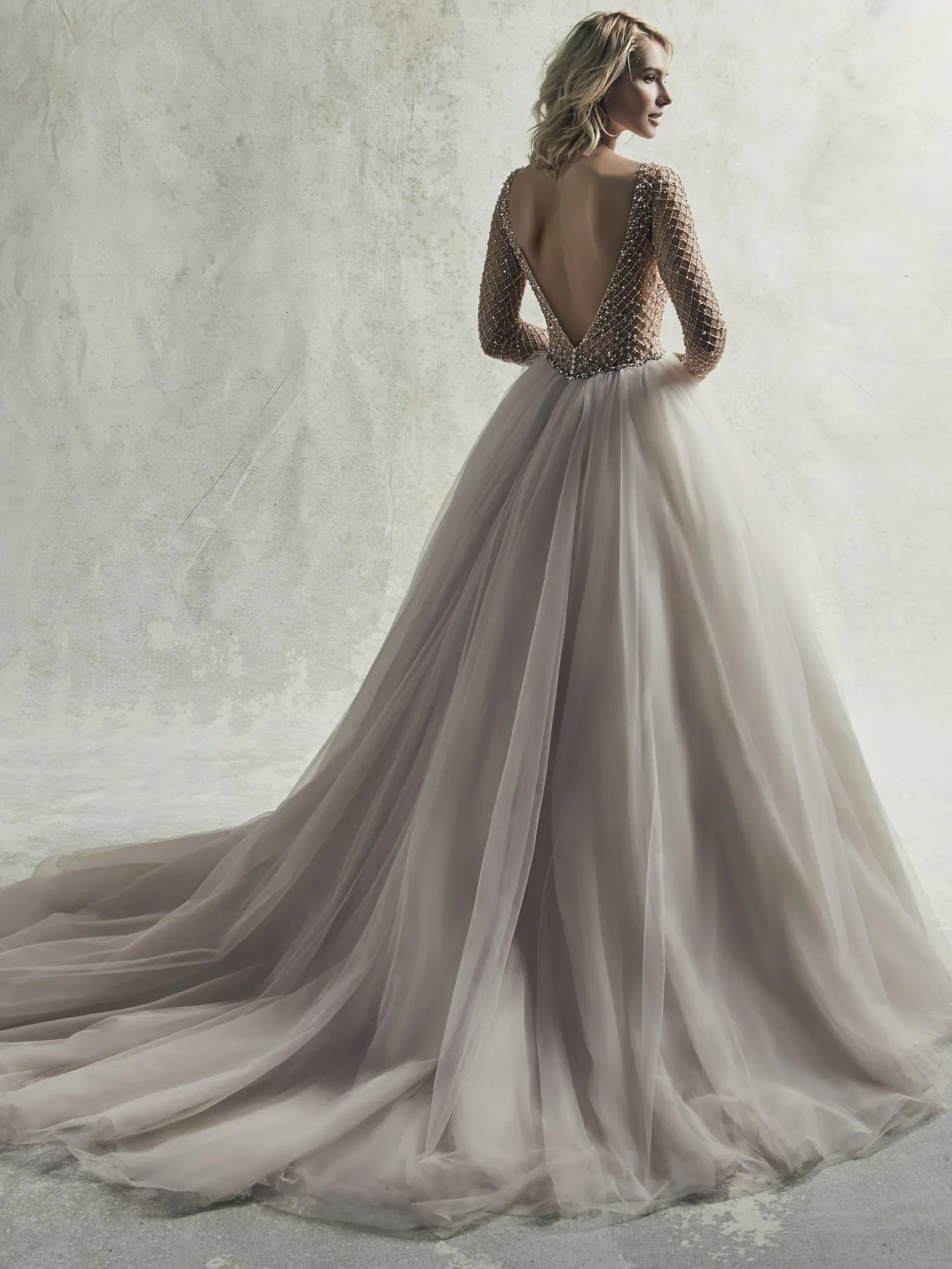 Fitzgerald  Beaded Long Sleeve Ballgown Wedding Dress by Sottero and Midgley