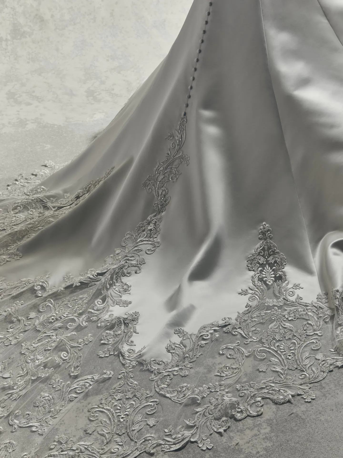 Gibson  Beaded Lace and Satin Fit and Flare Wedding Dress by Sottero and Midgley